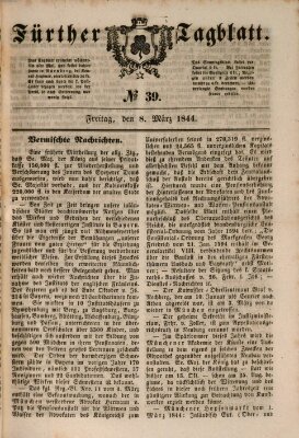 Fürther Tagblatt Freitag 8. März 1844