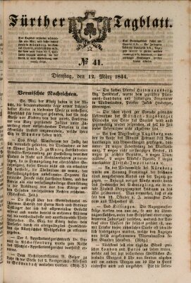 Fürther Tagblatt Dienstag 12. März 1844