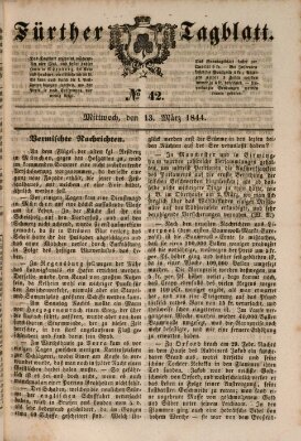 Fürther Tagblatt Mittwoch 13. März 1844