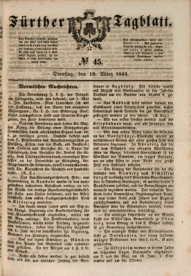 Fürther Tagblatt Dienstag 19. März 1844