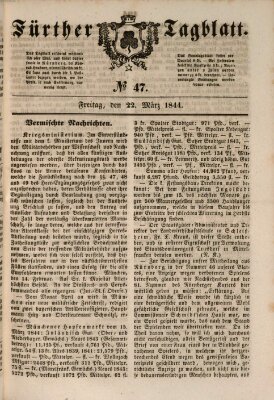 Fürther Tagblatt Freitag 22. März 1844