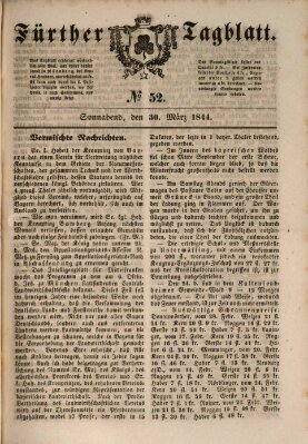 Fürther Tagblatt Samstag 30. März 1844