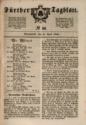 Fürther Tagblatt Samstag 6. April 1844