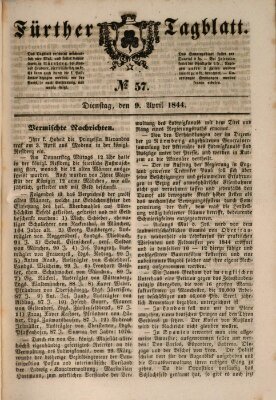 Fürther Tagblatt Dienstag 9. April 1844