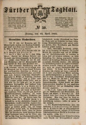 Fürther Tagblatt Freitag 12. April 1844