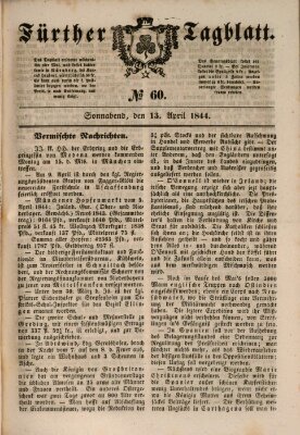 Fürther Tagblatt Samstag 13. April 1844