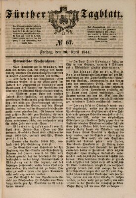 Fürther Tagblatt Freitag 26. April 1844