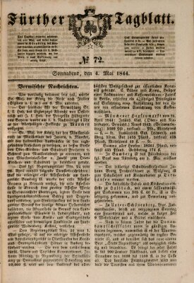 Fürther Tagblatt Samstag 4. Mai 1844