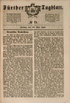 Fürther Tagblatt Freitag 10. Mai 1844