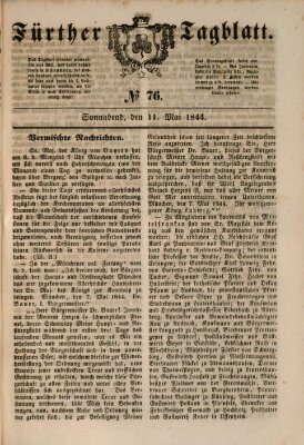 Fürther Tagblatt Samstag 11. Mai 1844