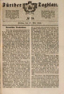 Fürther Tagblatt Freitag 17. Mai 1844