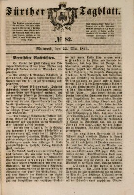 Fürther Tagblatt Mittwoch 22. Mai 1844