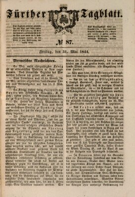 Fürther Tagblatt Freitag 31. Mai 1844