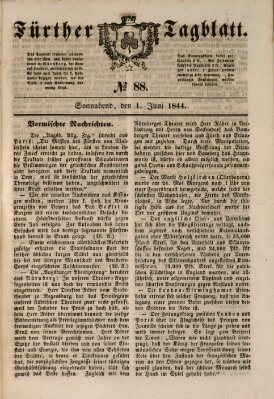 Fürther Tagblatt Samstag 1. Juni 1844