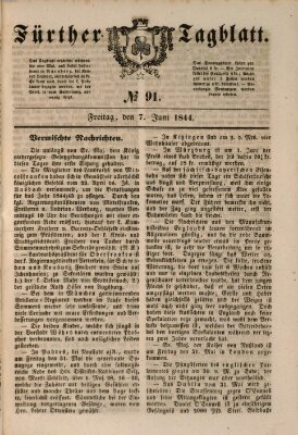 Fürther Tagblatt Freitag 7. Juni 1844