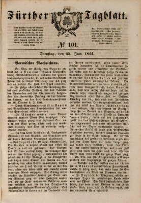 Fürther Tagblatt Dienstag 25. Juni 1844