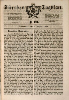 Fürther Tagblatt Samstag 3. August 1844