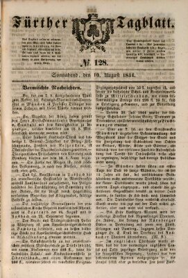 Fürther Tagblatt Samstag 10. August 1844