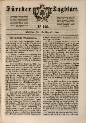 Fürther Tagblatt Dienstag 13. August 1844