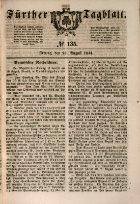 Fürther Tagblatt Freitag 23. August 1844