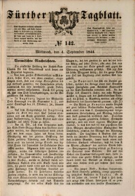 Fürther Tagblatt Mittwoch 4. September 1844