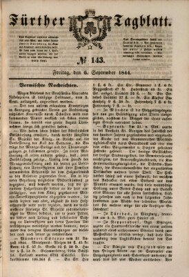 Fürther Tagblatt Freitag 6. September 1844