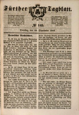 Fürther Tagblatt Dienstag 10. September 1844