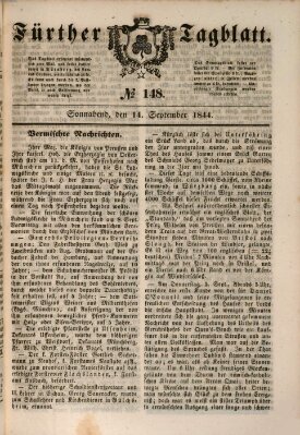 Fürther Tagblatt Samstag 14. September 1844