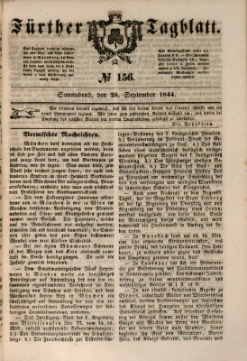 Fürther Tagblatt Samstag 28. September 1844