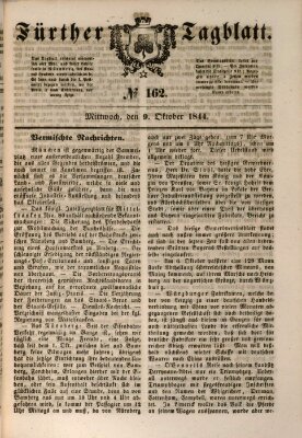 Fürther Tagblatt Mittwoch 9. Oktober 1844