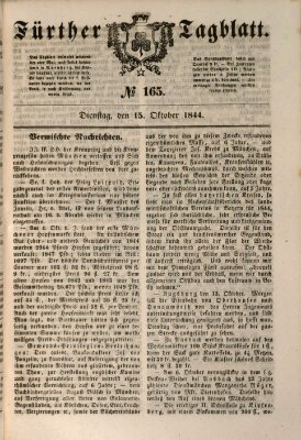 Fürther Tagblatt Dienstag 15. Oktober 1844