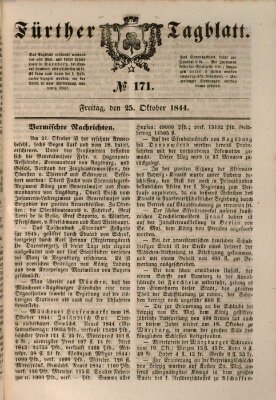 Fürther Tagblatt Freitag 25. Oktober 1844