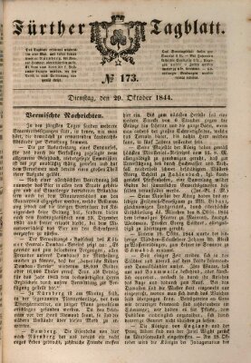 Fürther Tagblatt Dienstag 29. Oktober 1844