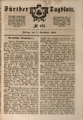 Fürther Tagblatt Freitag 1. November 1844