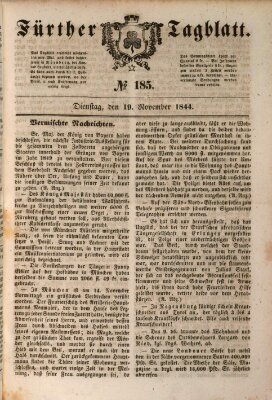 Fürther Tagblatt Dienstag 19. November 1844