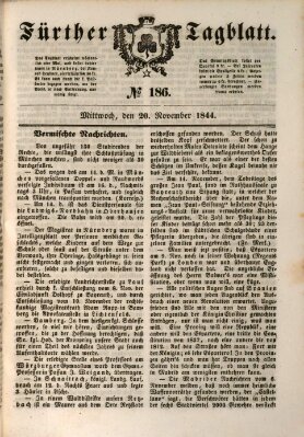 Fürther Tagblatt Mittwoch 20. November 1844