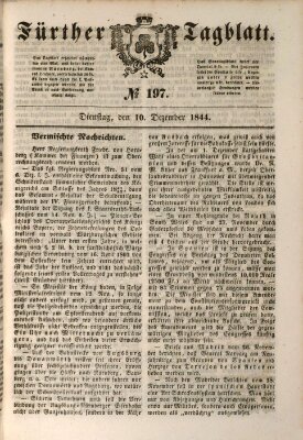 Fürther Tagblatt Dienstag 10. Dezember 1844