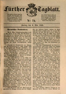 Fürther Tagblatt Freitag 9. Mai 1845