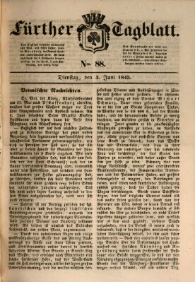 Fürther Tagblatt Dienstag 3. Juni 1845