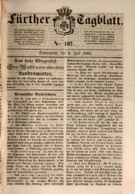 Fürther Tagblatt Samstag 5. Juli 1845