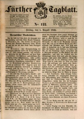 Fürther Tagblatt Freitag 1. August 1845