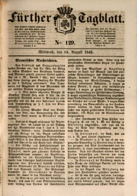 Fürther Tagblatt Mittwoch 13. August 1845