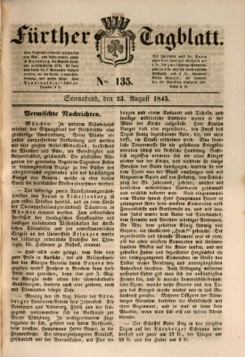 Fürther Tagblatt Samstag 23. August 1845