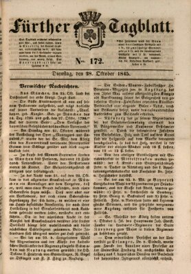 Fürther Tagblatt Dienstag 28. Oktober 1845