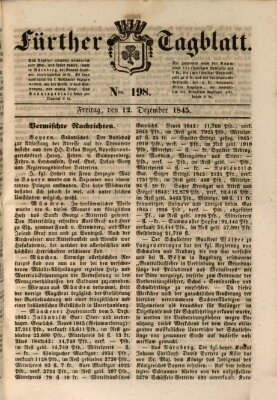 Fürther Tagblatt Freitag 12. Dezember 1845