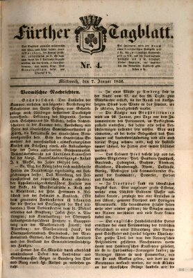 Fürther Tagblatt Mittwoch 7. Januar 1846