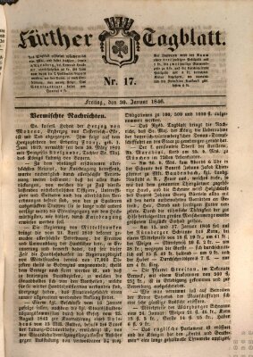 Fürther Tagblatt Freitag 30. Januar 1846