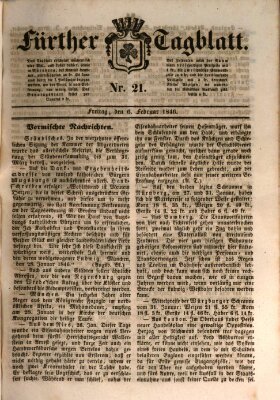 Fürther Tagblatt Freitag 6. Februar 1846