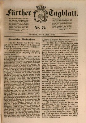 Fürther Tagblatt Mittwoch 6. Mai 1846