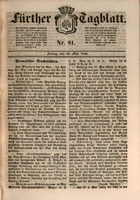 Fürther Tagblatt Freitag 22. Mai 1846